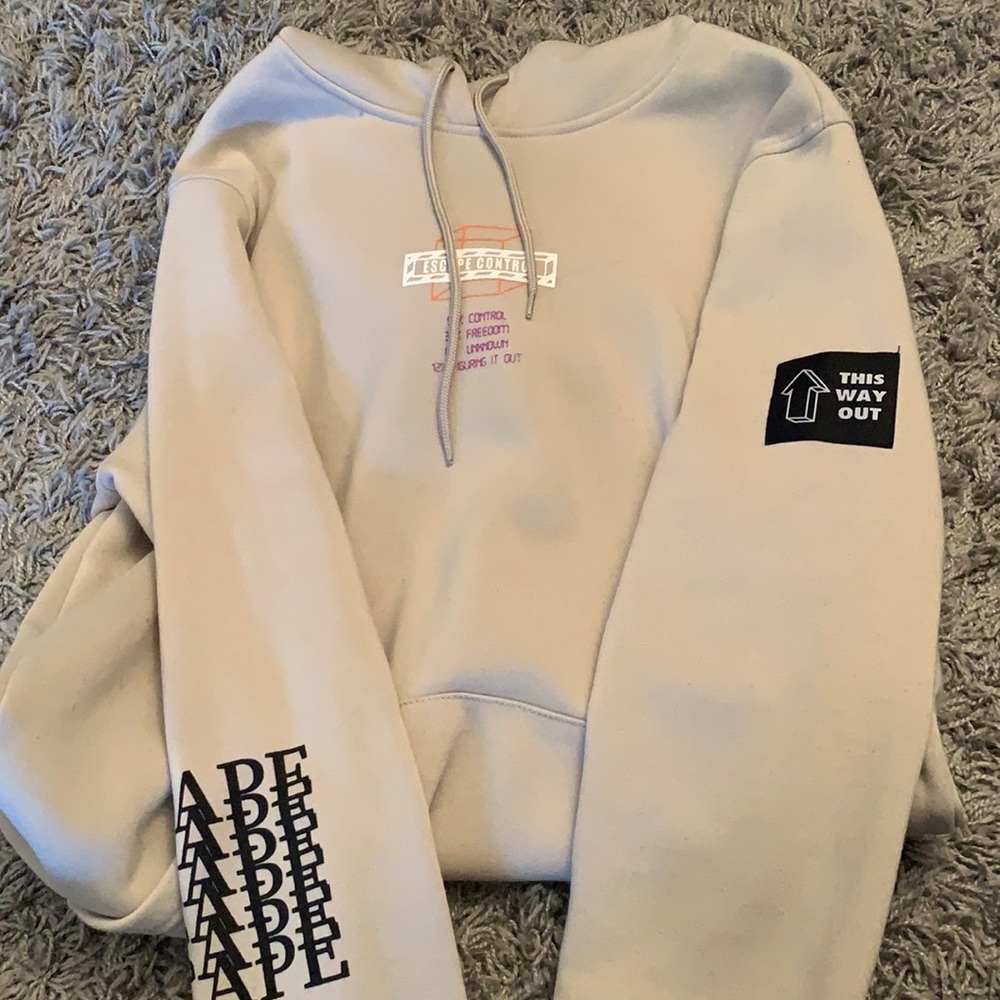 Tan graphic hoodie